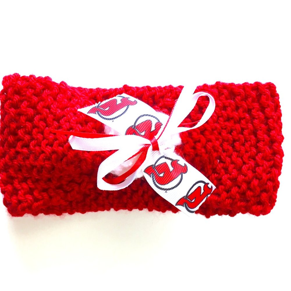 New Jersey DEVILS Handmade Hockey Headband *NEW*